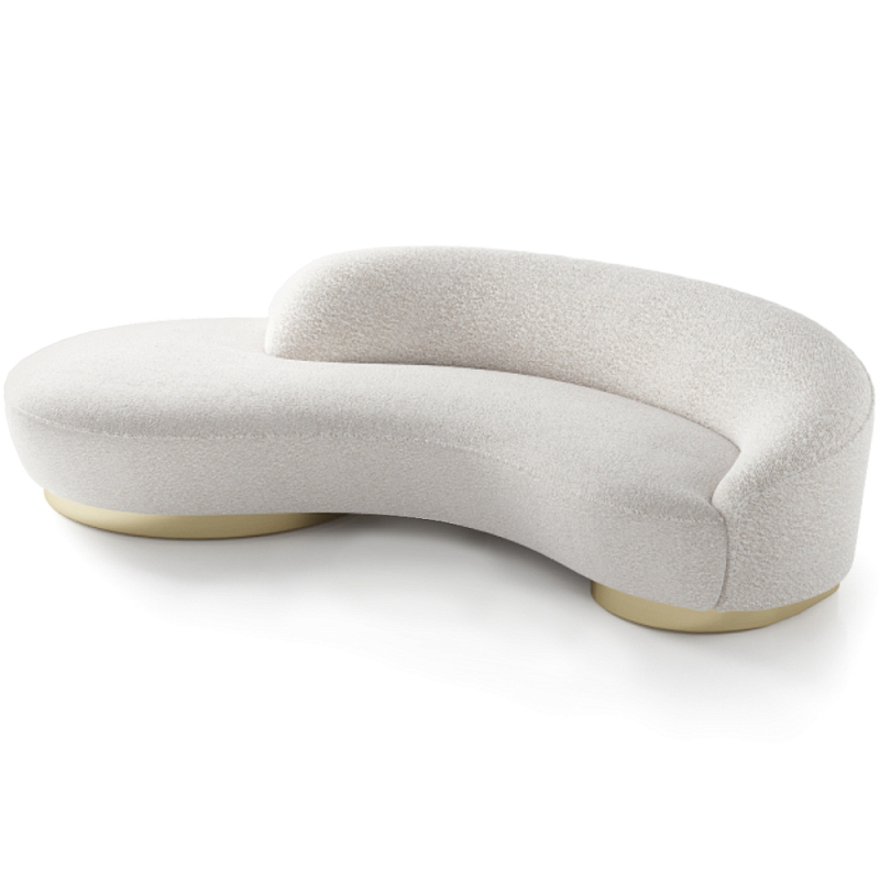 Диван Bjorn Sofa Молочный Латунь Диван Bjorn Sofa Молочный Латунь во Владивостоке | Loft Concept