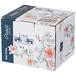 Кружка фарфоровая синяя с цветочным принтом 470 мл Flower Porcelain Collection варинант исполнения - 2 | Loft Concept во Владивостоке