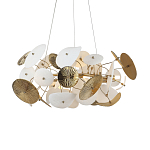 Люстра с белыми и золотистыми цветами Dahlia Flowers Lamp варинант исполнения - 2 | Loft Concept во Владивостоке