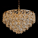 Люстра каскадная с подвесками в форме колец Galaxy of Light варинант исполнения - 3 | Loft Concept во Владивостоке