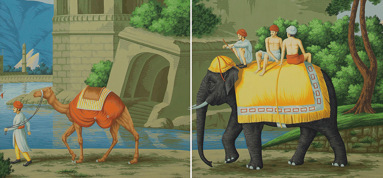 Обои ручная роспись Early Views of India Dufour on scenic paper Обои ручная роспись Early Views of India Dufour on scenic paper - Loft-Concept во Владивостоке