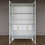 Дизайнерский шкаф витрина Elsa Dreams White с 4-мя ящиками варинант исполнения - 5 | Loft Concept во Владивостоке