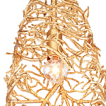 Подвесной светильник золотой в виде кораллов Coral Decor варинант исполнения - 1 | Loft Concept во Владивостоке