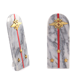 Сувенир Погон МВД из натурального камня мрамор Souvenir Epaulets варинант исполнения - 3 | Loft Concept во Владивостоке