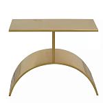 Дизайнерский журнальный стол золотой на полукруглом основании Wecaben варинант исполнения - 2 | Loft Concept во Владивостоке