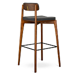 Барный стул из массива ясеня с обивкой из рогожки Elegant Ash варинант исполнения - 4 | Loft Concept во Владивостоке