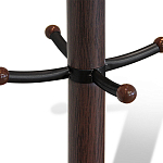 Вешалка коричневая с круглым основанием и черными металлическими крючками Industrial Metal Rust варинант исполнения - 2 | Loft Concept во Владивостоке