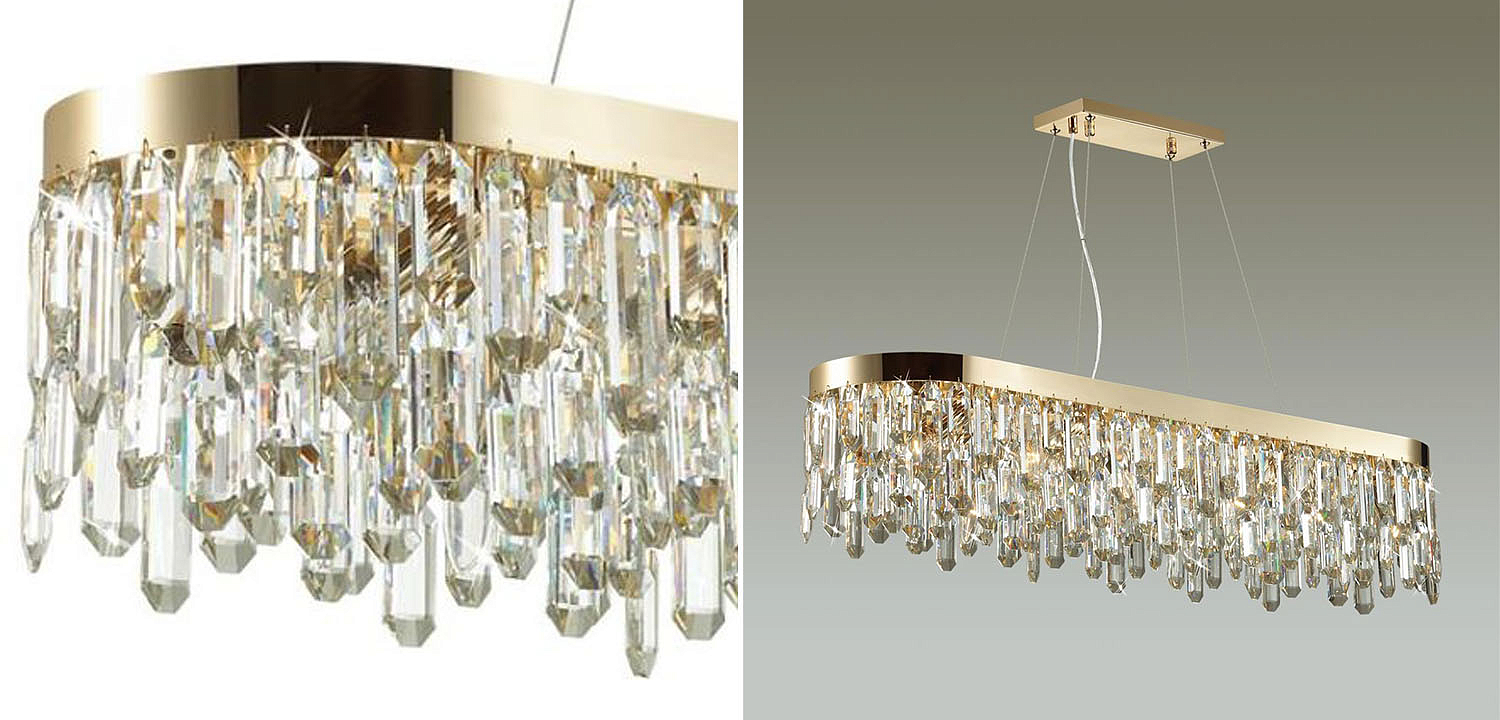 Люстра Crystal Polyhedrons Linear Gold Люстра Crystal Polyhedrons Linear Gold - Loft-Concept во Владивостоке