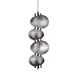 Подвесной светильник с 4-мя рифлеными стеклянными шарами Marcelh Light варинант исполнения - 1 | Loft Concept во Владивостоке