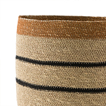 Плетеная корзина в полоску Okiro Wicker Basket варинант исполнения - 3 | Loft Concept во Владивостоке