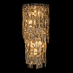 Бра с каскадом из прозрачного хрусталя и корпусом из металла цвета хром Constant Sparks варинант исполнения - 6 | Loft Concept во Владивостоке