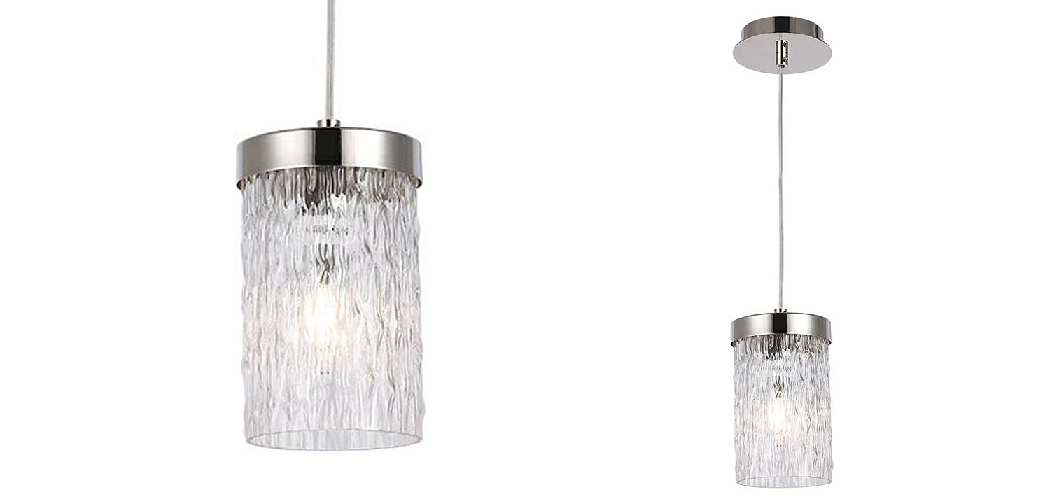 Подвесной светильник Estebe Nickel Glass Hanging Lamp Подвесной светильник Estebe Nickel Glass Hanging Lamp - Loft-Concept во Владивостоке