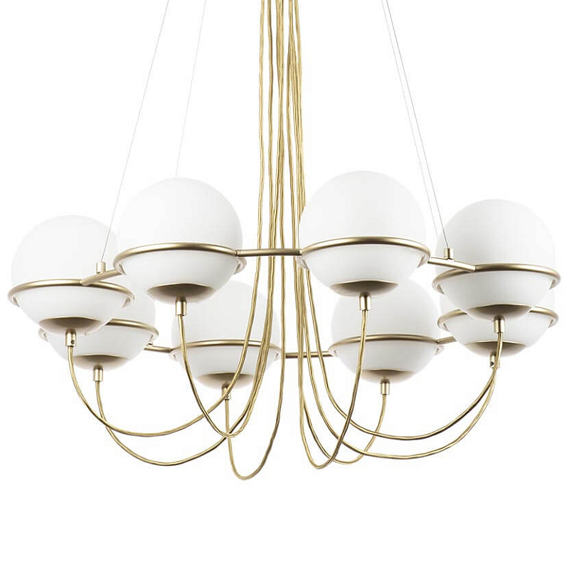 Люстра Melissa Chandelier Champagne 8 Золотой Шампань Белый Люстра Melissa Chandelier Champagne 8 Золотой Шампань Белый во Владивостоке | Loft Concept