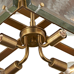 Потолочный светильник квадратный из толстого литого стекла Cast Glass варинант исполнения - 3 | Loft Concept во Владивостоке