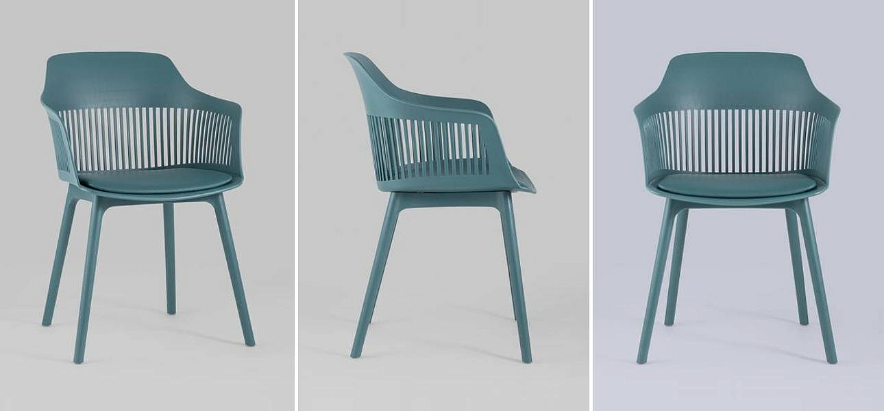 Стул Crocus Chair Бирюзовый цвет Велюровая подушка Стул Crocus Chair Бирюзовый цвет Велюровая подушка - Loft-Concept во Владивостоке