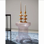 Кофейный столик стеклянный Elegant Lilac Glass Model варинант исполнения - 2 | Loft Concept во Владивостоке