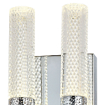 Бра с двумя плафонами Dew Drops Tube Duo Chrome Wall Lamp варинант исполнения - 3 | Loft Concept во Владивостоке