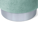 Пуф мятный велюр на металлическом основании Golden Belt варинант исполнения - 4 | Loft Concept во Владивостоке