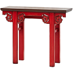 Деревянная консоль в китайском стиле красная Tang Console Table варинант исполнения - 2 | Loft Concept во Владивостоке