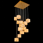 Люстра подвесная с квадратными плафонами из натурального камня Glowing Spheres варинант исполнения - 2 | Loft Concept во Владивостоке