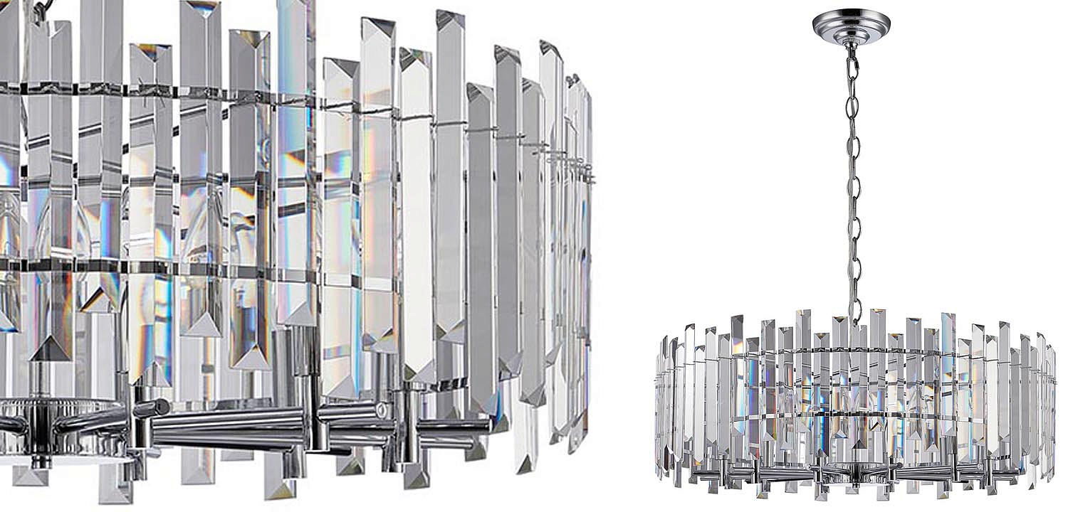 Люстра Langley Chandelier chrome 80 Люстра Langley Chandelier chrome 80 - Loft-Concept во Владивостоке
