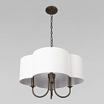 Люстра с белым текстильным абажуром Vitorino  варинант исполнения - 4 | Loft Concept во Владивостоке