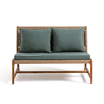 Садовый 2-х местный диван с каркасом из акации Green варинант исполнения - 6 | Loft Concept во Владивостоке