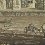 Обои ручная роспись Monuments of Paris Eau Forte on antique scenic Xuan paper варинант исполнения - 3 | Loft Concept во Владивостоке