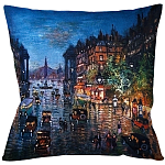Подушка декоративная Ночной город Impressionism in Art варинант исполнения - 1 | Loft Concept во Владивостоке