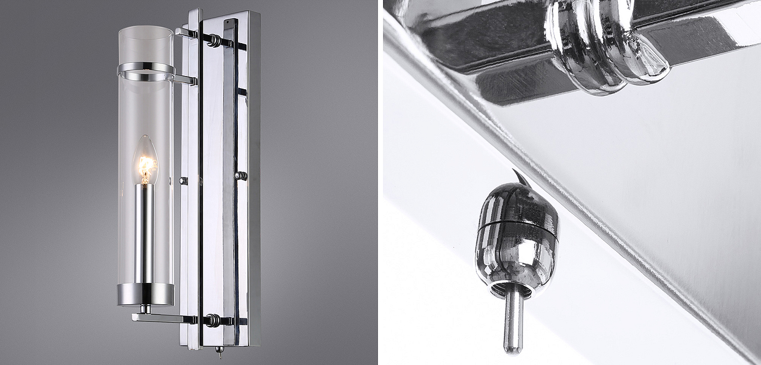 Бра Trondheim Chrome Wall Lamp Бра Trondheim Chrome Wall Lamp - Loft-Concept во Владивостоке