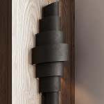 Бра в форме спирали черное с золотой внутренней отделкой Warm Glow варинант исполнения - 3 | Loft Concept во Владивостоке