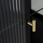 Сервант двухдверный с рифленым стеклом The Keeper варинант исполнения - 4 | Loft Concept во Владивостоке