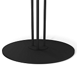 Стол журнальный с круглой бело-голубой столешницей из стекла White and Blue Marble варинант исполнения - 4 | Loft Concept во Владивостоке