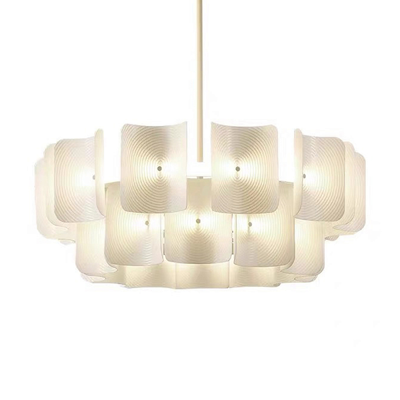 Люстра круглая двухъярусная Chandelier Constant Бежевый Люстра круглая двухъярусная Chandelier Constant Бежевый во Владивостоке | Loft Concept