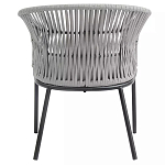 Кресло с декоративным плетением на спинке и подлокотниках Armchair Weaving варинант исполнения - 4 | Loft Concept во Владивостоке