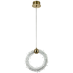 Подвесной светильник кольцо украшенный кристаллами из хрусталя Gilbertine Crystals Ring Hanging Lamp варинант исполнения - 2 | Loft Concept во Владивостоке