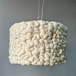 Вязаный шерстяной светильник Knitted wool lamp Cylinder варинант исполнения - 1 | Loft Concept во Владивостоке