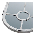 Зеркало-окно с арочным силуэтом в венецианском стиле Venetian White Mirror варинант исполнения - 2 | Loft Concept во Владивостоке