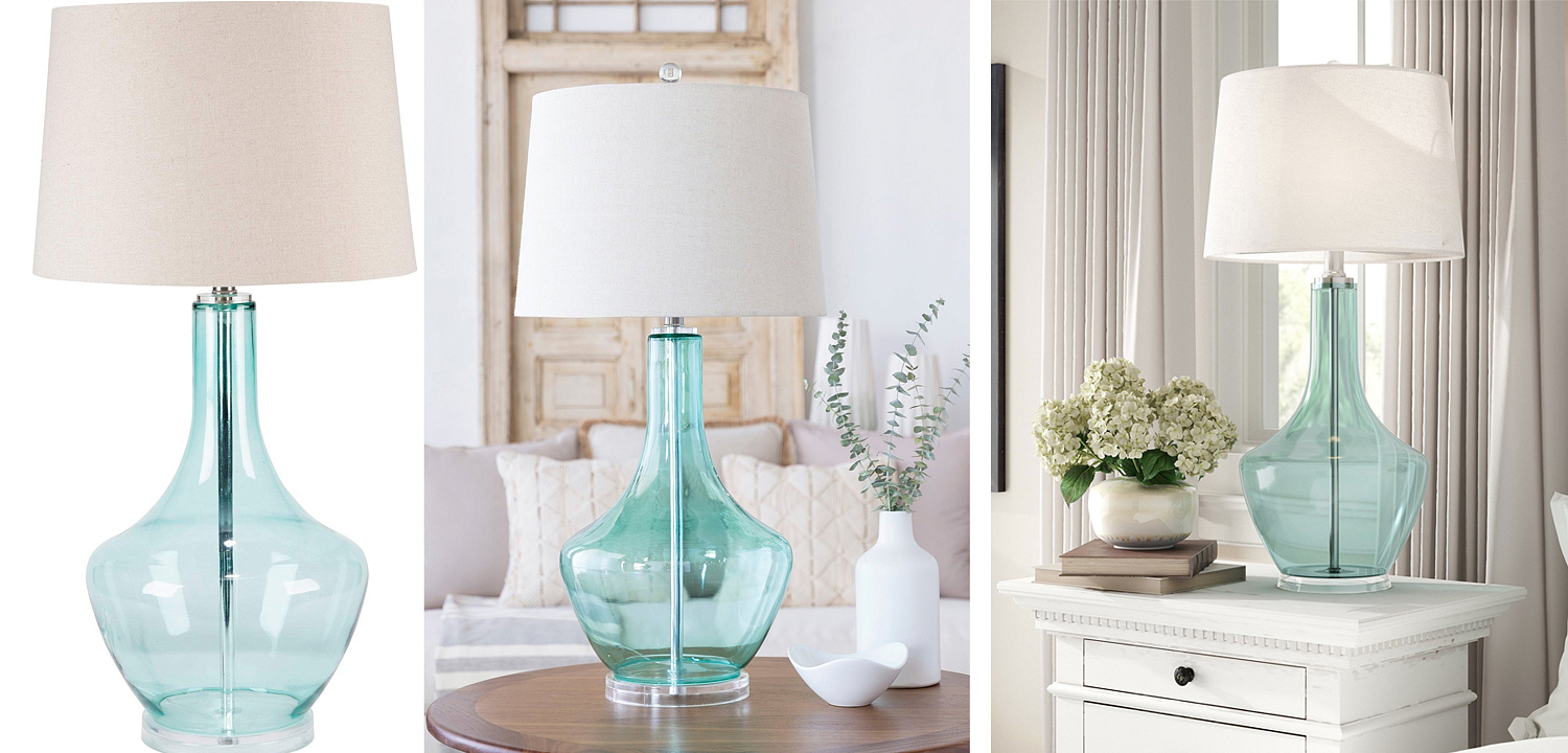 Настольная лампа Fantina Table lamp blue Настольная лампа Fantina Table lamp blue - Loft-Concept во Владивостоке
