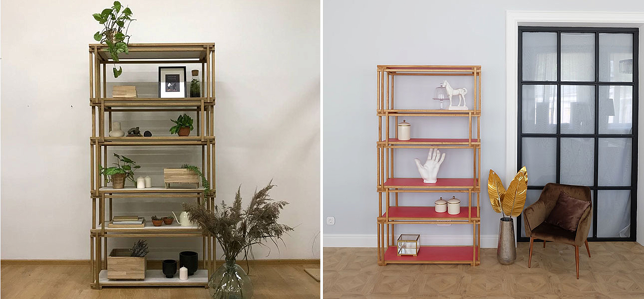 Стеллаж кубические сечения Hadley Стеллаж кубические сечения Hadley - Loft-Concept во Владивостоке