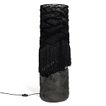 Напольная лампа черная с текстильными элементами "ЯРВИ" варинант исполнения - 8 | Loft Concept во Владивостоке