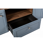 ТВ-тумба серая из массива бука с 2-мя дверками и ящиком Wenge Light варинант исполнения - 6 | Loft Concept во Владивостоке