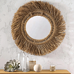 Зеркало из ротанга и сизаля WICKER MIRROR 100 варинант исполнения - 3 | Loft Concept во Владивостоке