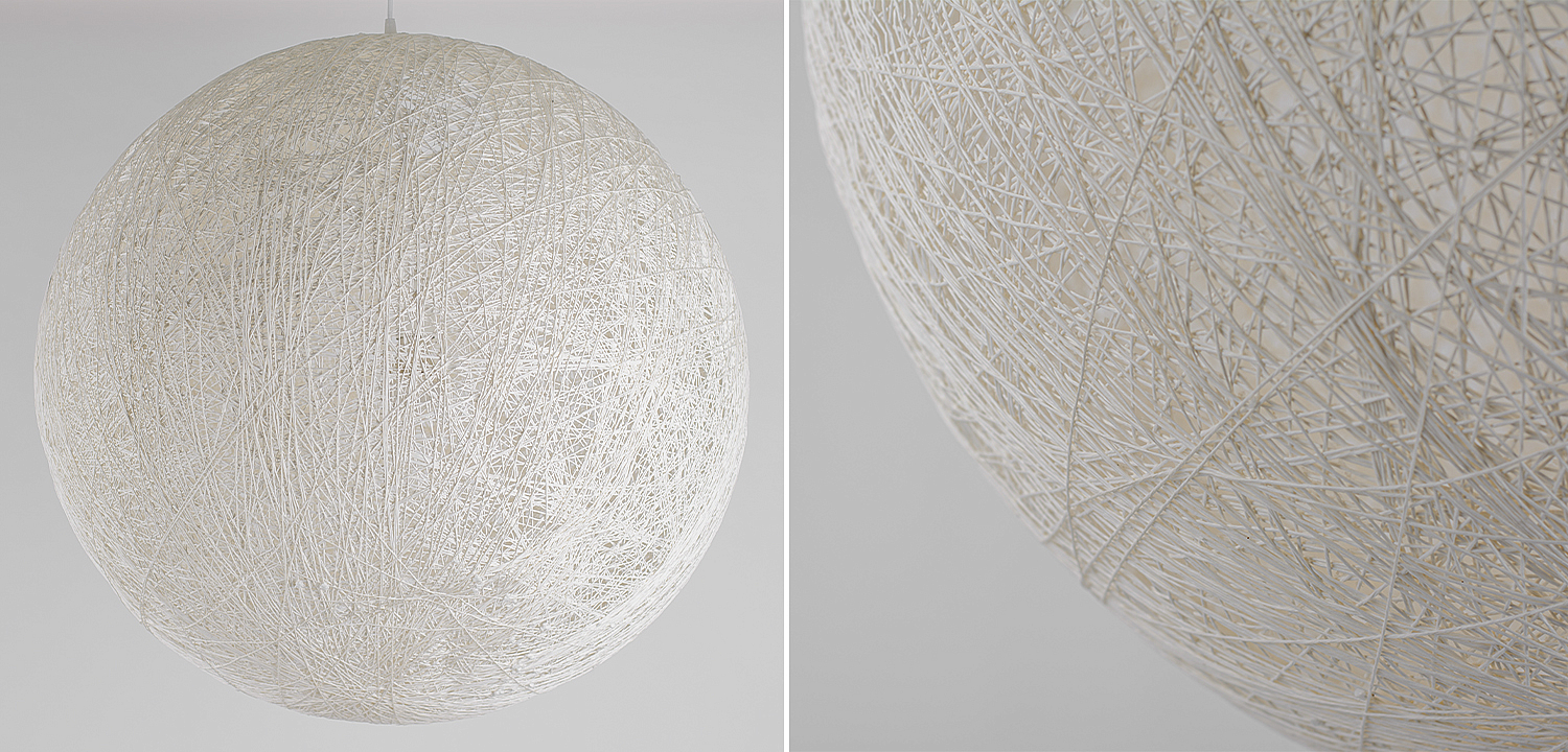 Подвесной светильник Moooi Thread Papier Mache Lamp white Подвесной светильник Moooi Thread Papier Mache Lamp white - Loft-Concept во Владивостоке