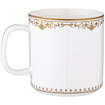 Кружка из фарфора белая с изображением лошади 400 мл Porcelain Horse Set варинант исполнения - 1 | Loft Concept во Владивостоке