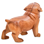 Статуэтка деревянная в виде собаки Balinese Dog варинант исполнения - 2 | Loft Concept во Владивостоке