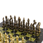 Шахматы Ренессанс из бронзы с доской из натурального камня Змеевик Decorative Thematic Chess варинант исполнения - 2 | Loft Concept во Владивостоке
