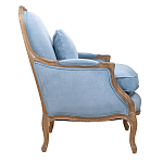 Кресло Ava Classical Armchair light blue velour варинант исполнения - 2 | Loft Concept во Владивостоке