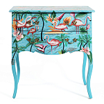 Комод с росписью Розовый фламинго L.XV CHEST OF DRAWERS Flowers with Flamingo варинант исполнения - 2 | Loft Concept во Владивостоке