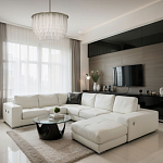 Люстра круглая с прозрачными стеклянными трубками Nembus варинант исполнения - 12 | Loft Concept во Владивостоке